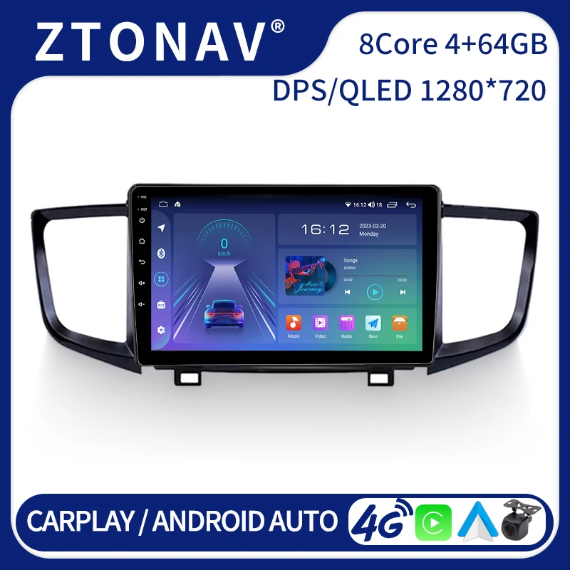 Car Media Player For Honda Pilot Car Radio Stereo Android Screen 2016 2017 2018 2019 Headunit Android Auto Carplay