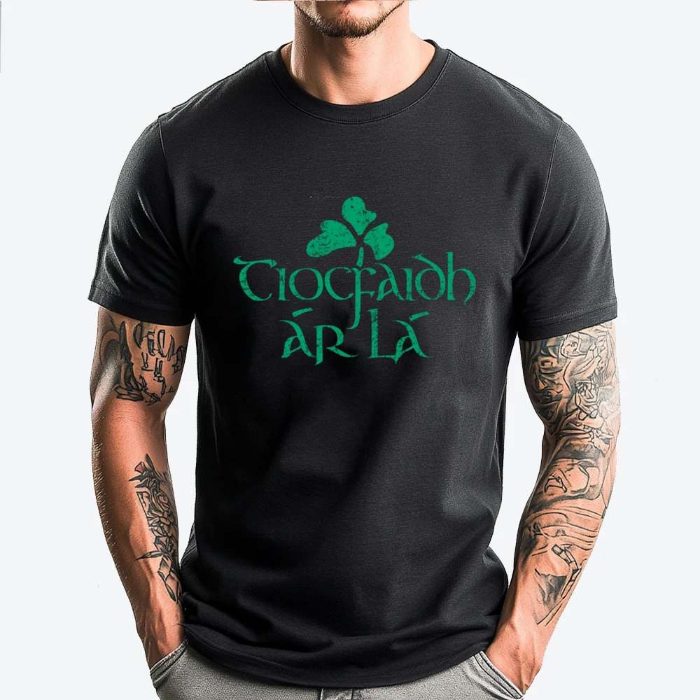 Tiocfaidh Ar La Vintage Ireland Irish Republican Graphic Tees Men New Shirts And T-Shirts Graphic Harajuku Luxury Brand