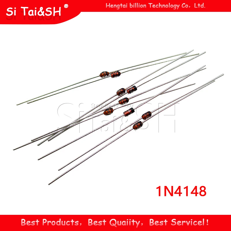 100PCS DO-35 1N4148 IN4148 High-speed Switching Diodes New