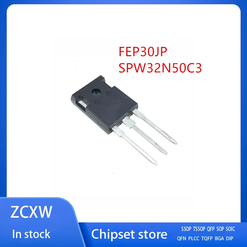 10Pcs/Lot FEP30JP FEP30JP-E3/45 32N50C3 SPW32N50C3 TO-247