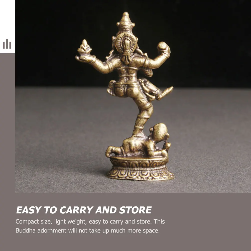 

Four-armed Buddha Ornaments Statue Decorative Figures Artifacts/ Antiques Sculptures & Figurine Vintage