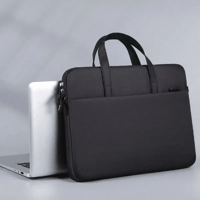 Large Capacity Briefcase Simple Laptop Storage Handbag Notebook for 13-14Inch Laptop Pouch Business Travel Suitcase Accessories