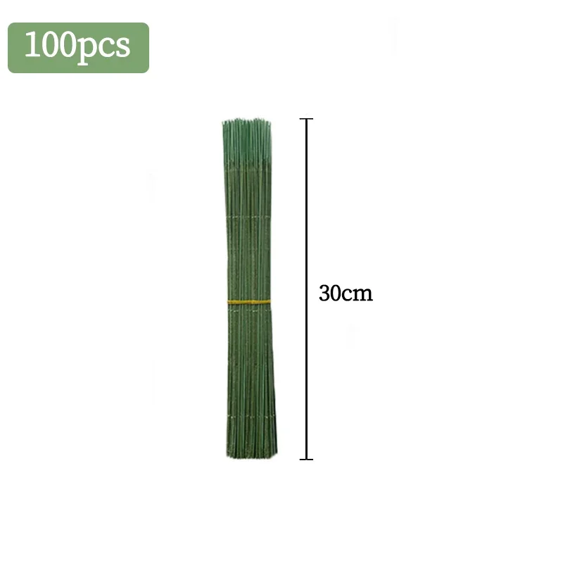 100 stücke Kunststoff-beschichtete Eisen Blume Stiel Für Künstliche Hortensien Rose 7 zoll Blume Kopf Stick Stange Hochzeit Hause decor Zubehör – Detail 5