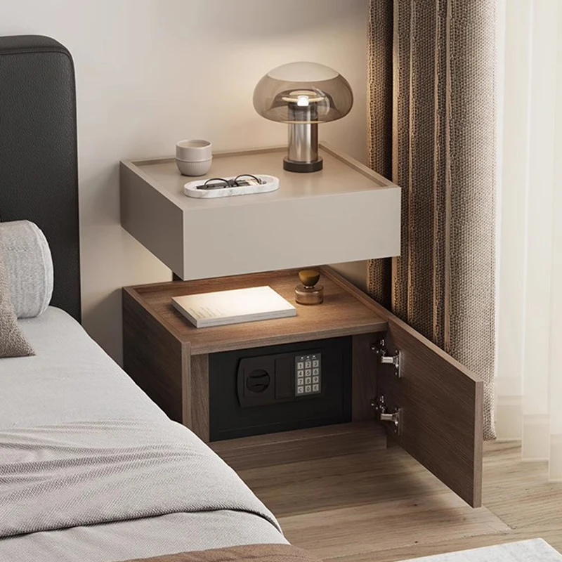 

-+-Decor Mobile Bedside Table Bedroom Cabinets Living Room Drawers Luxury Storage Nightstand Organizer Criado Mudo Hotel Furnitu