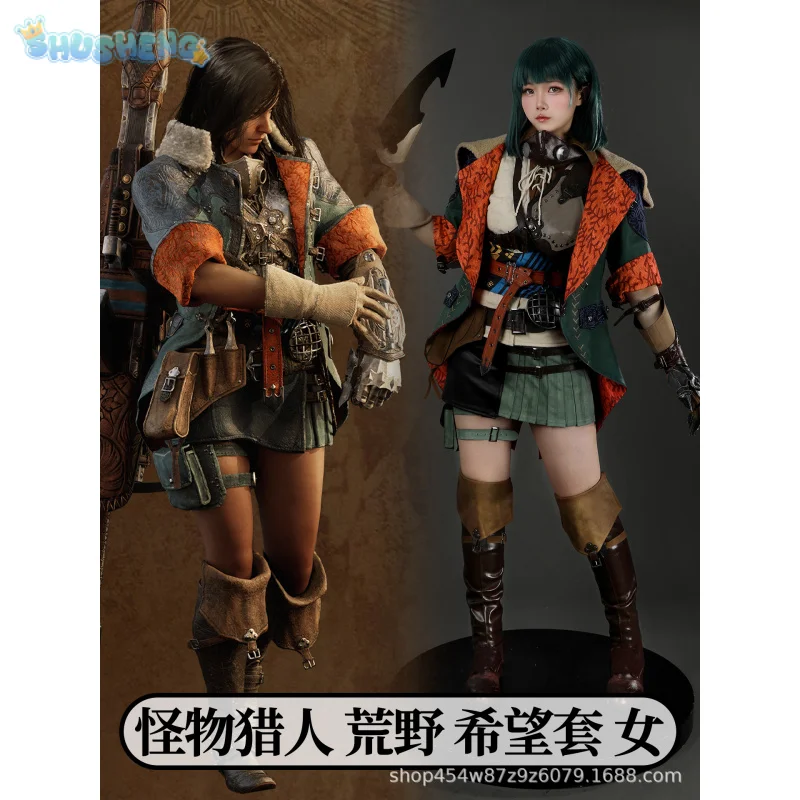 أزياء ألما مونستر التأثيرية لعبة هنتر كوس وايلدز جيما أحذية سترات دعائم أقنعة الهالوين كرنفال المرأة الخيال زي جديد #1