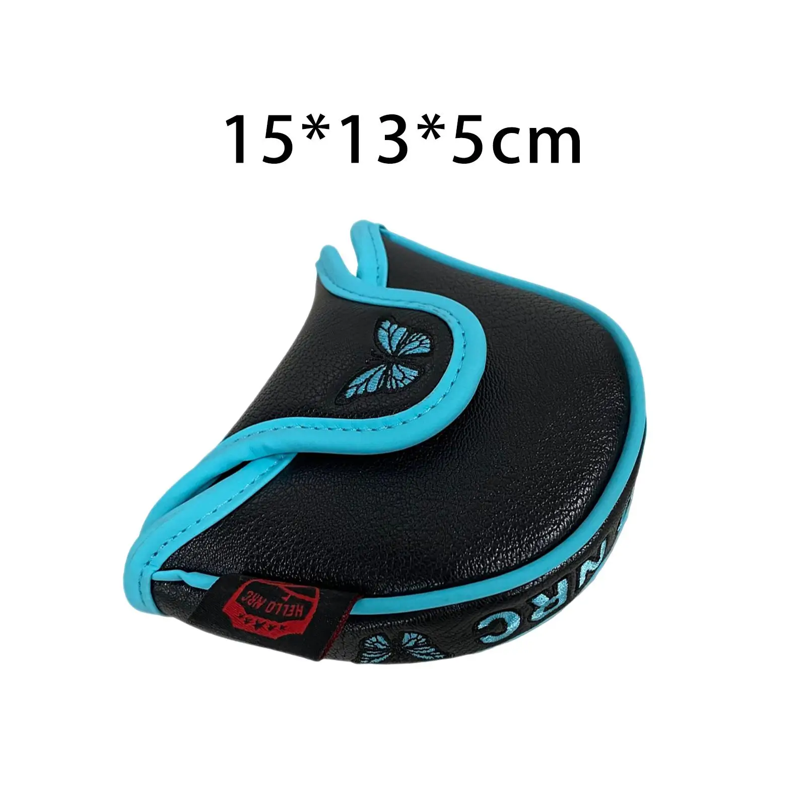 Juste de tête de putter de golf brodée en cuir PU imperméable, housse de sauna avec housse de protection, accessoires de golf, mode
