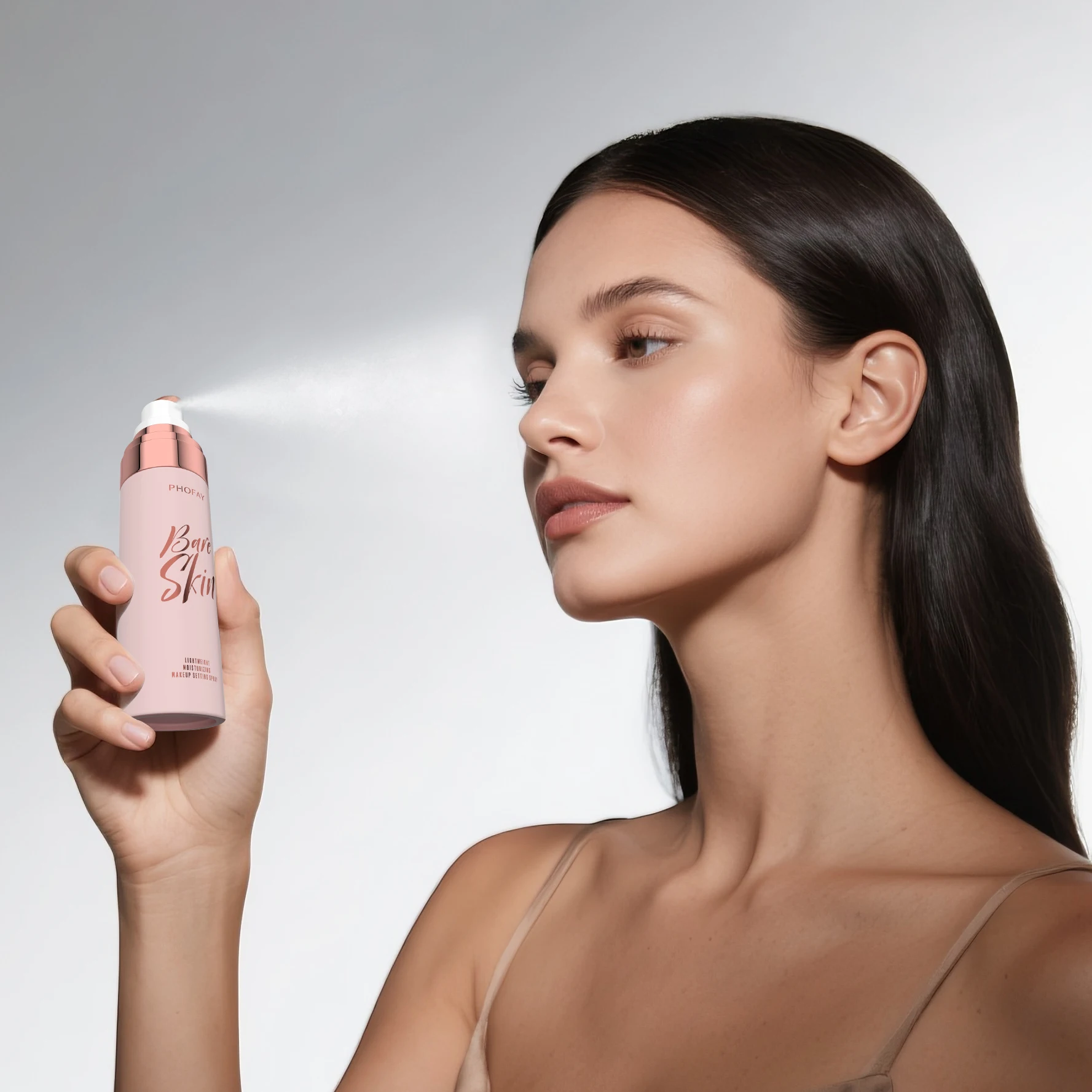 Hydrating Makeup Setting Spray Watery Lightweight Non-Greasy Oil Control Long-Lasting Breathable Vitamin C Makeup Fixing Mist