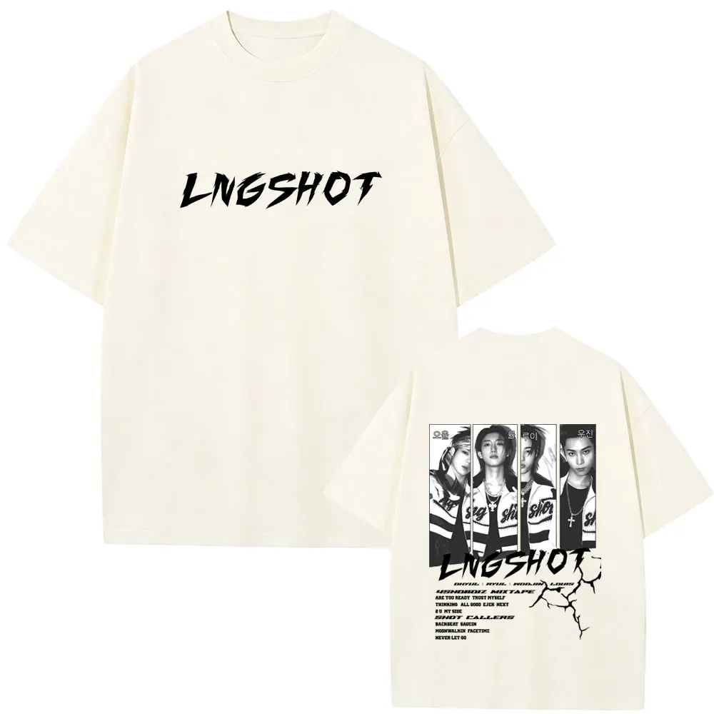 

Korean Band Lngshot 4SHOBOIZ MIXTAPE Shot Callers T-shirt Men Women Kpop Fashion Streetwear Unisex Casual Soft Cotton T Shirts