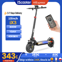 iScooter iX3 10 inch 800W Electric Scooter 40KM Max Range Electric Scooters 10Ah 40km/h Powerful Electric Kick Scooter with APP