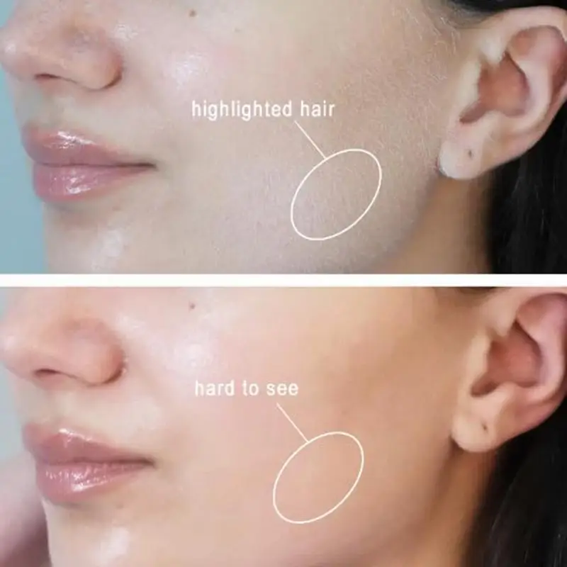 Spray de reconnaissance des cheveux qualifiée aux pour femmes, spray de rasage de la peau, spray d'identification des cheveux pour le rasage du visage, grattoir inclus, 4 pièces