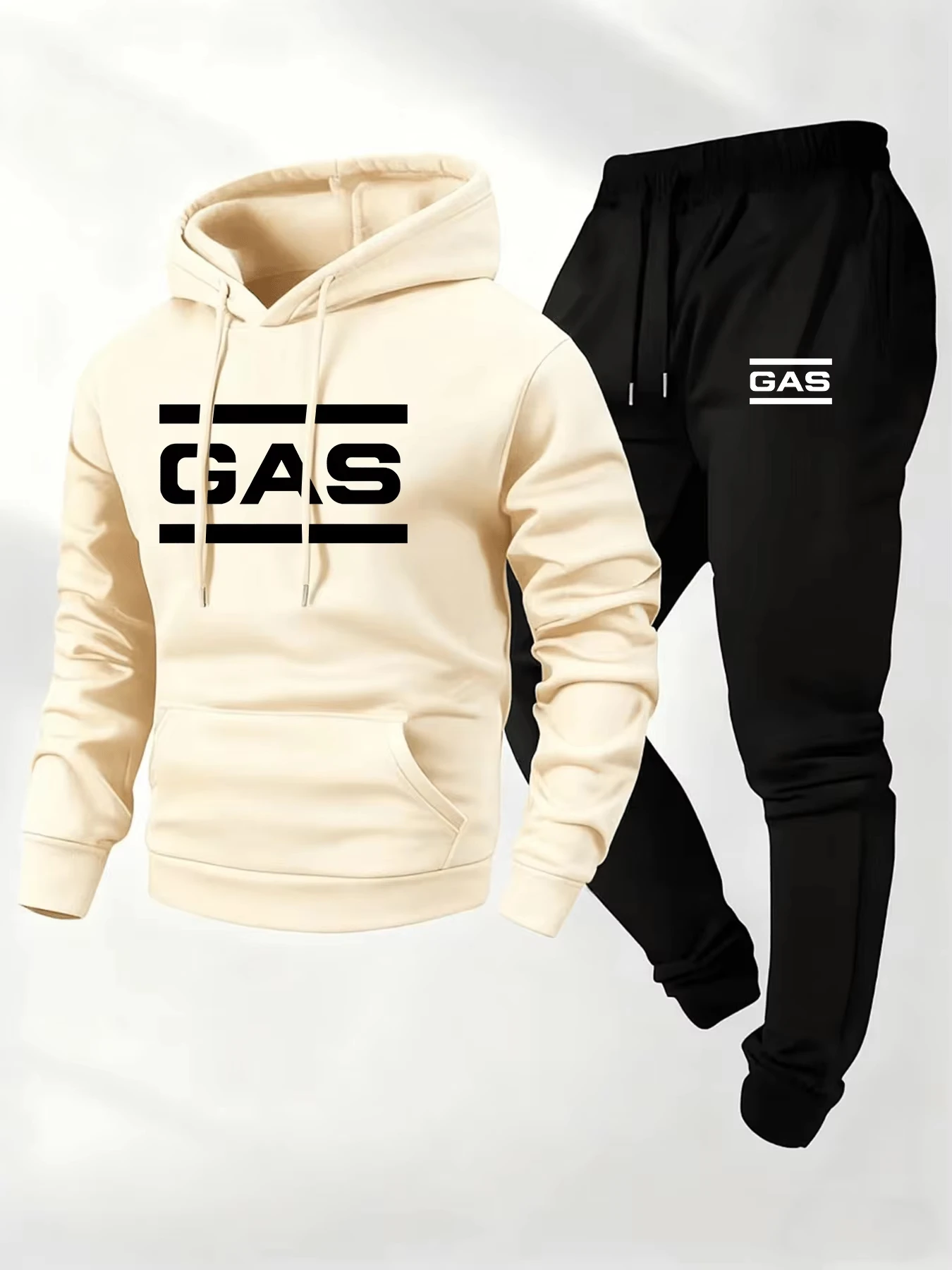 2026  Men's Casual Sports Suit with Hoodie and Sweatpants for Autumn and Winter Outdoor Sports Fashion Men's Clothing