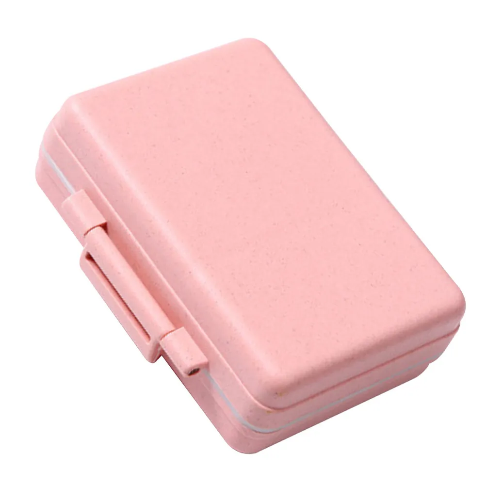 

Органайзер для лекарств на 9 отделений, мини-портативный футляр для хранения, дорожный контейнер для медикаментов, коробка для таблеток с отсеками для сумки