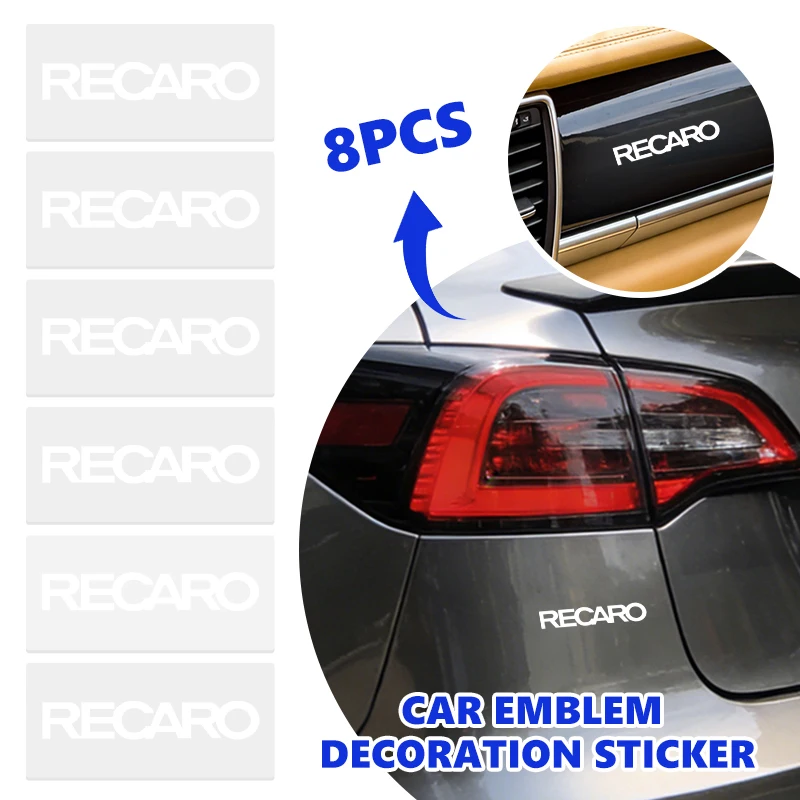 Emblemas para Autos, Adhesivos Decorativos para Limpiaparabrisas, Accesorios para Recaro