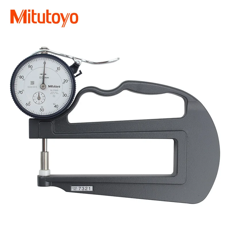 2025 ميتوتويو الياباني، المدى 0 ~ 10 مم سندان قياس مغزل السيراميك، طاولة سمك المؤشر 7301