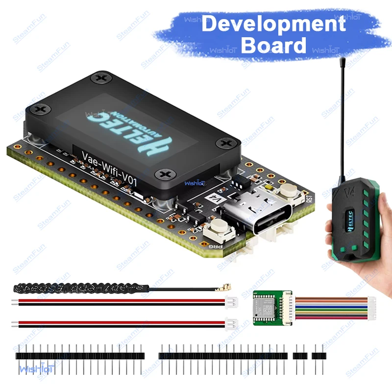 Heltec LoRa 32 V4 ESP32 SX1262 Development Board with 0.96 Inch OLED Display WiFi BLE Mesh Network for IoT Arduino Projects