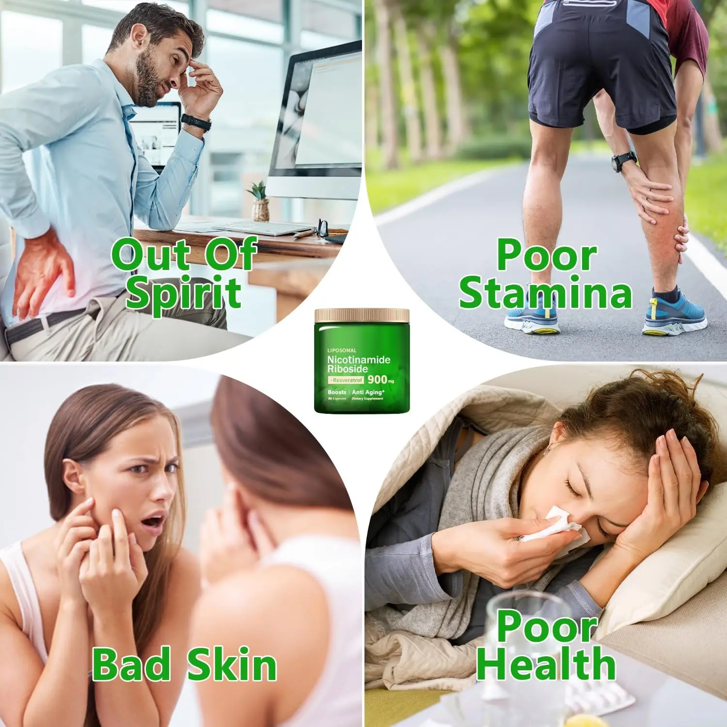 Nicotinamide Riboside Resveratrol,Supplement with Nicotinamide Riboside,Riboside Resveratrol, Supplement for Energy, Focus.