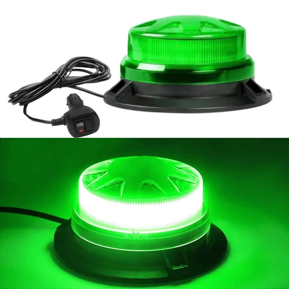 

Зеленые светодиодные аварийные стробоскопы с магнитным креплением и 8 режимами мигания, предупреждающие световые сигналы для крыши автомобиля, дорожные сигнальные лампы