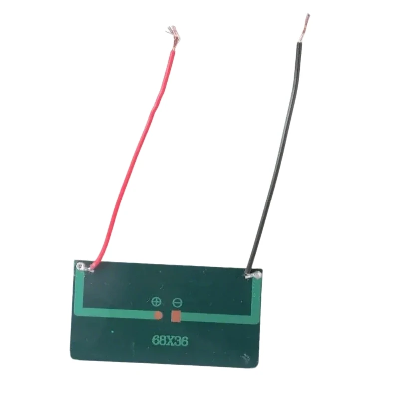 มัลติฟังก์ชั่น 5V 60mA แผงพลังงานแสงอาทิตย์ 68x36 มม.ชาร์จพลังงานแสงอาทิตย์แผงพกพาสำหรับสิ่งแวดล้อม AWAKE ให้คะแนน & Drop