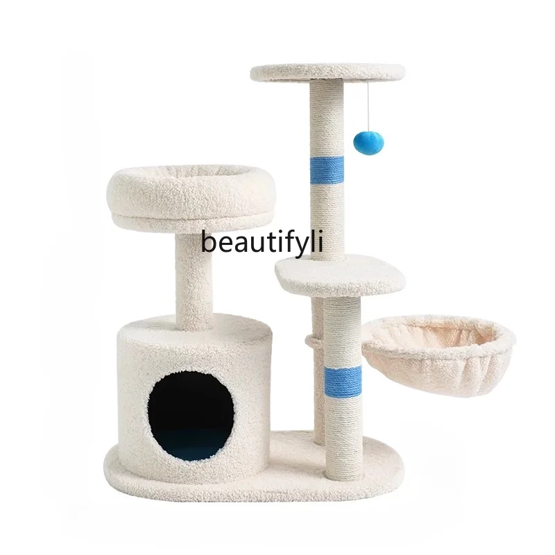 Chamfer Cat Nest Scratching Post Integrated Non-Covering Jumping Platform Warm Cat Nest Four Seasons Universal Pet Supplies