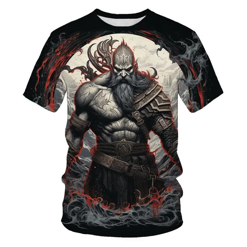 

Anime Samurai 3D Print Men's T-Shirts Street Trend Harajuku y2k Clothes Casual O-neck Short Sleeve Tees Summer Fashion Loose Top