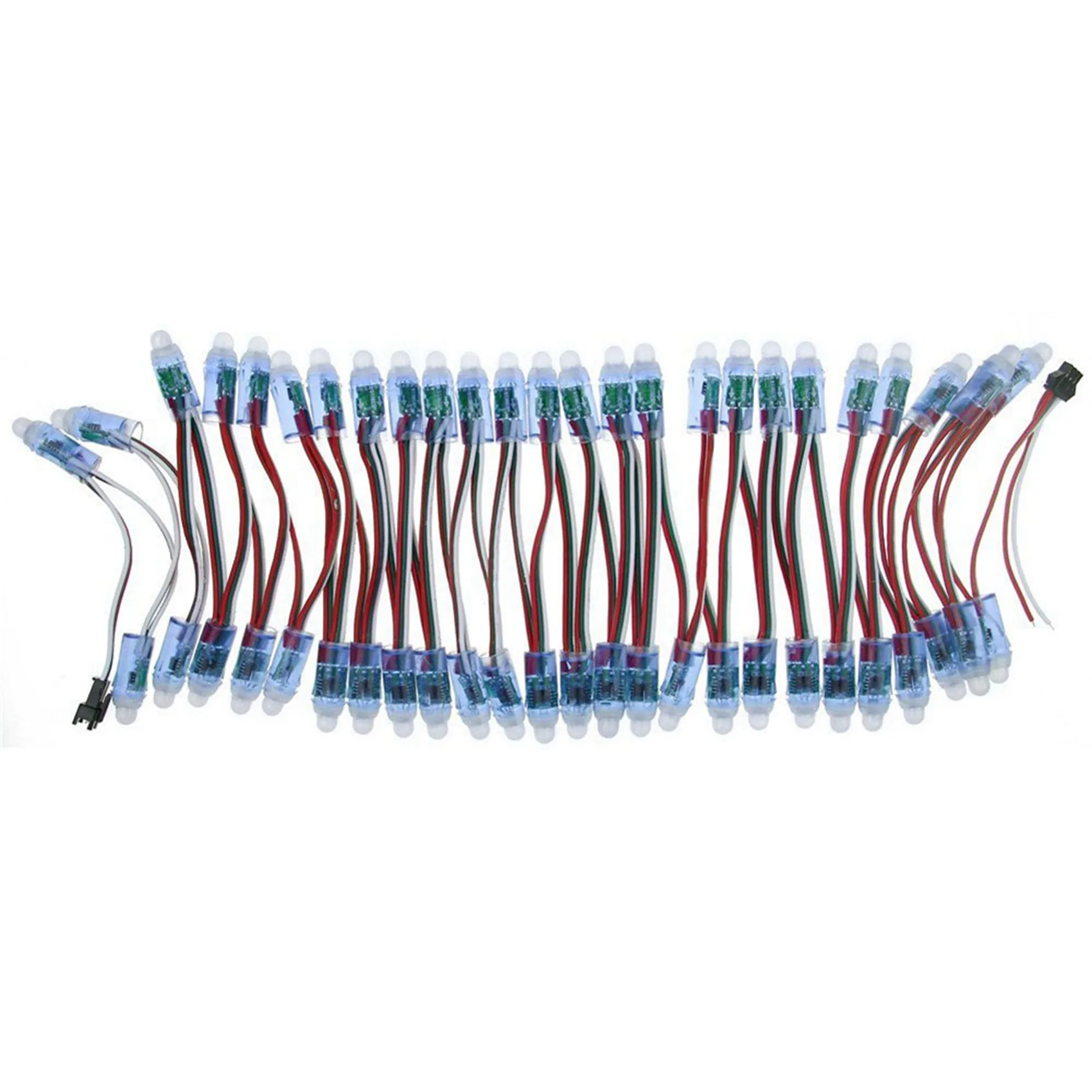 1000Pcs 12Mm WS2811 풀 컬러 LED 픽셀 빛 모듈 DC5V IP68 방수 RGB 2811 1903 IC 디지털 LED 크리스마스 빛-BCBW