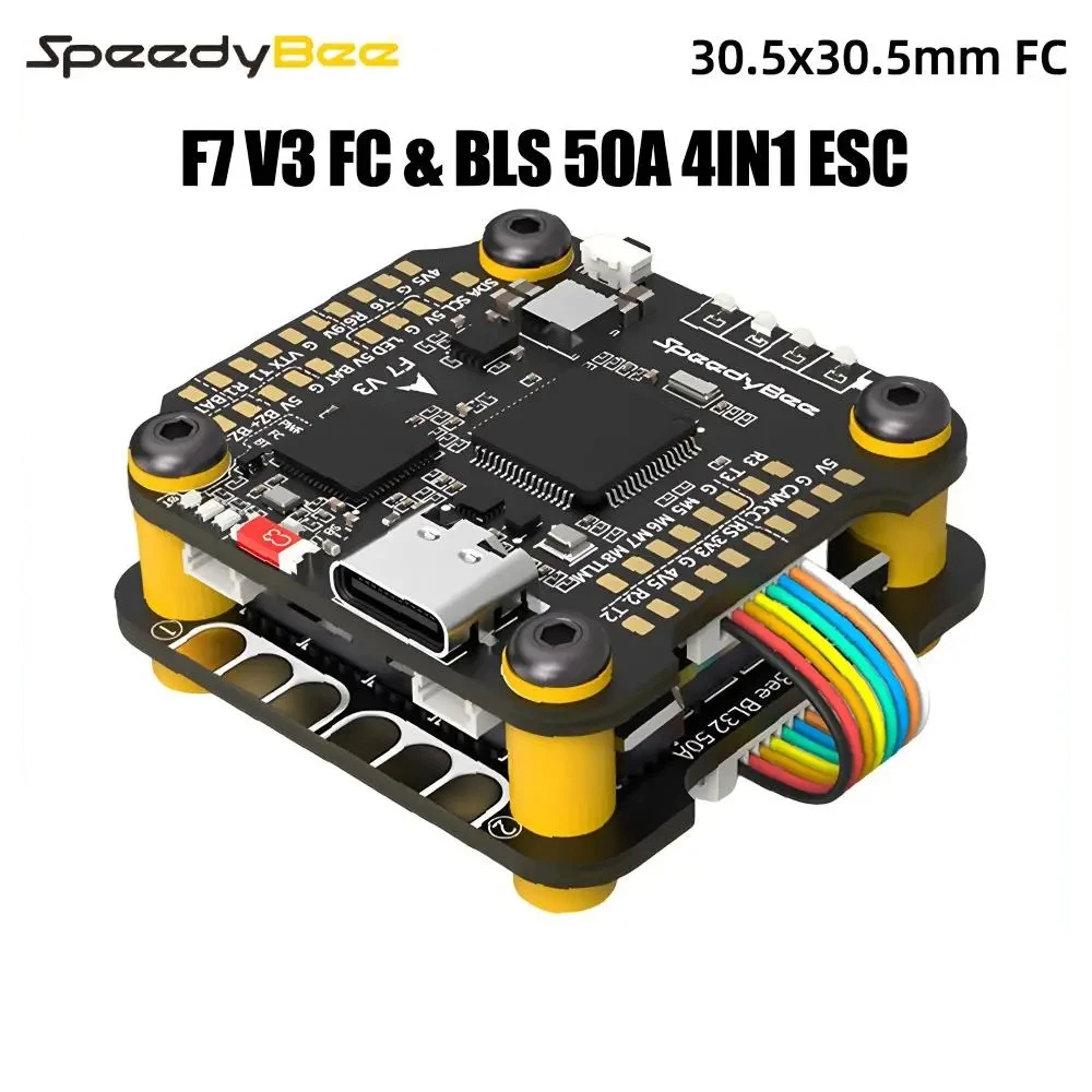 SpeedyBee F7 V3 Flight Stack 3-6S Lipo F7 V3 Flight Controller & BL32 50A ESC 30.5x30.5mm 500MB Flash For RC FPV Freestyle Drone