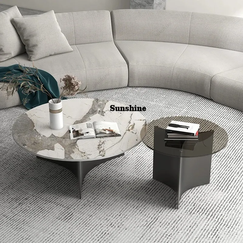 Decoration Transparent Coffee Table Luxury Modern Living Room Designer Moving Side Table Standing Kaffee Tische Home Design