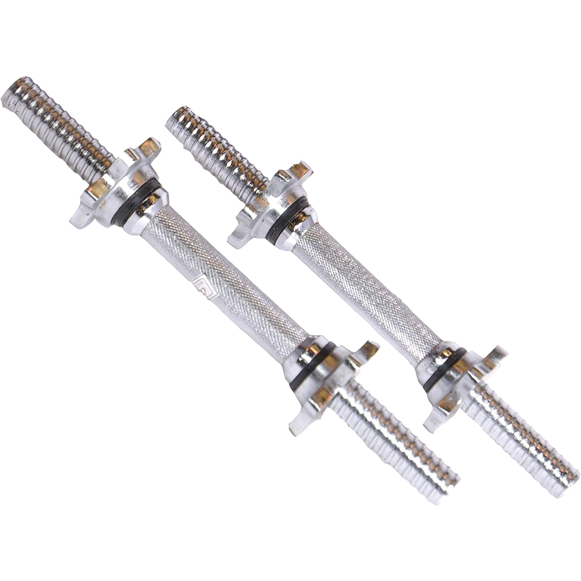 Standard 14-inch barbell dumbbell handles sold as pair for strength training and fitness use
