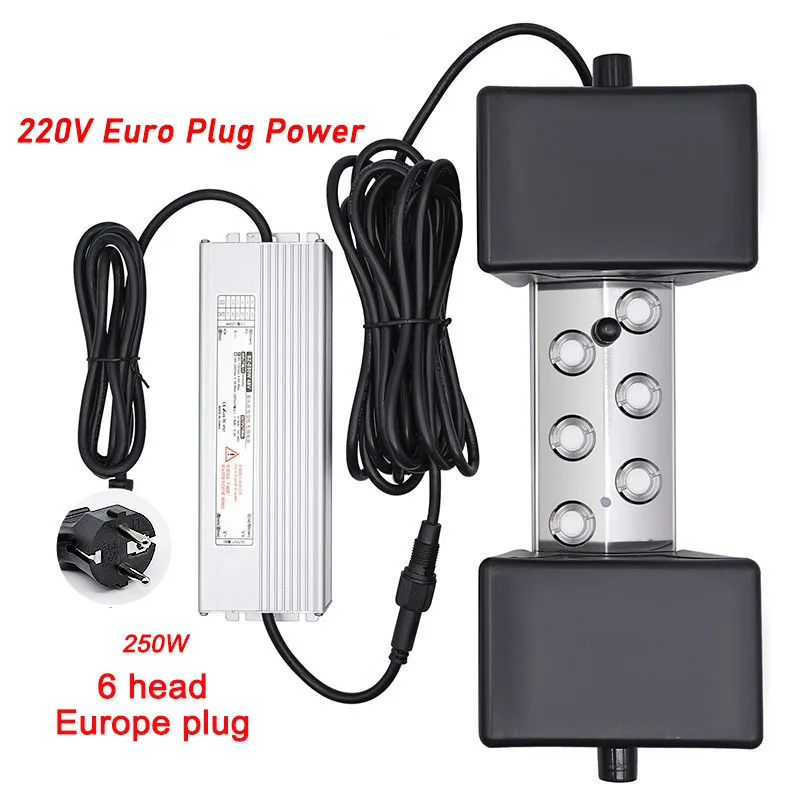 110 V/220 v 4/6/8/10/12 Hoofd Ultrasone Mist Maker Fogger Rvs luchtbevochtiger Kas Voor Hydrocultuur Hoge Kwaliteit - afbeelding 1