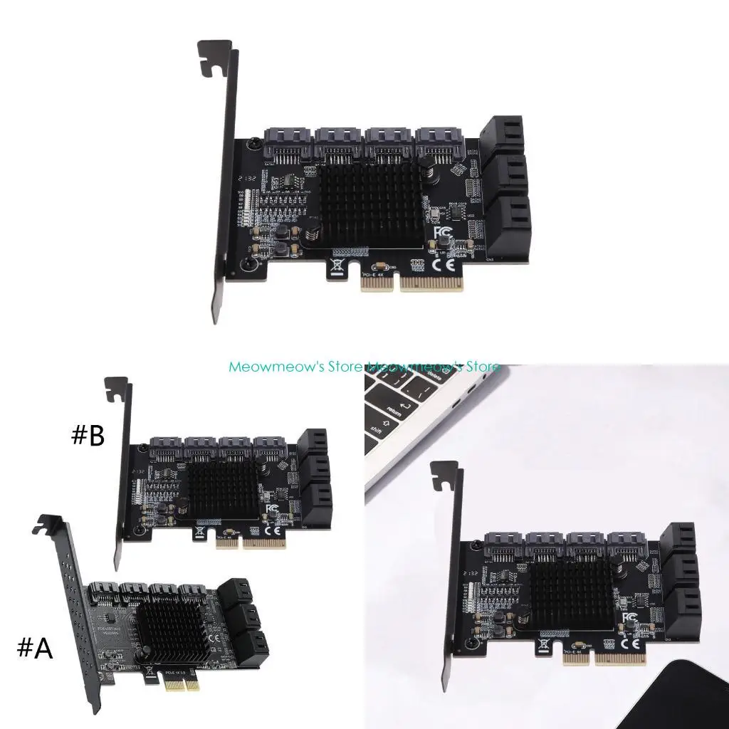 

W91A PCIe to SATA3.0 10-портовый контроллер III 6 Гбит/с, плата расширения PCI для адаптера Express to 10 750 МБ/с,