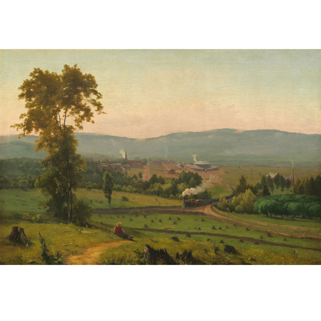 

The Lackawanna Valley by George Inness,Impression landscape oil painting,Hand painted famous painting replica,Modern wall art