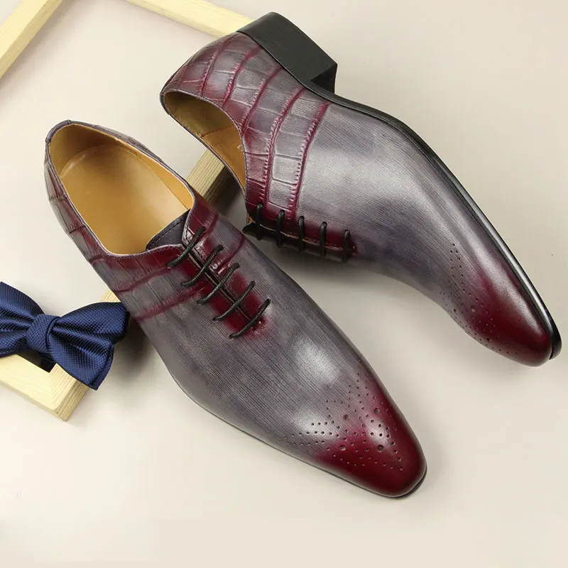 Men\'s Customized Oxford shoes Fashion Classic Social Business available in a variety of styles New Arrival Genuine Leather Shoe