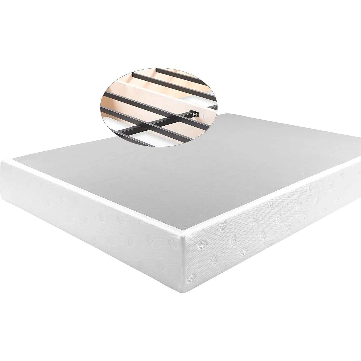 7 Inch Metal Box Spring Bed Base/Heavy Duty Steel with Fabric Cover/Mattress Foundation, Customized