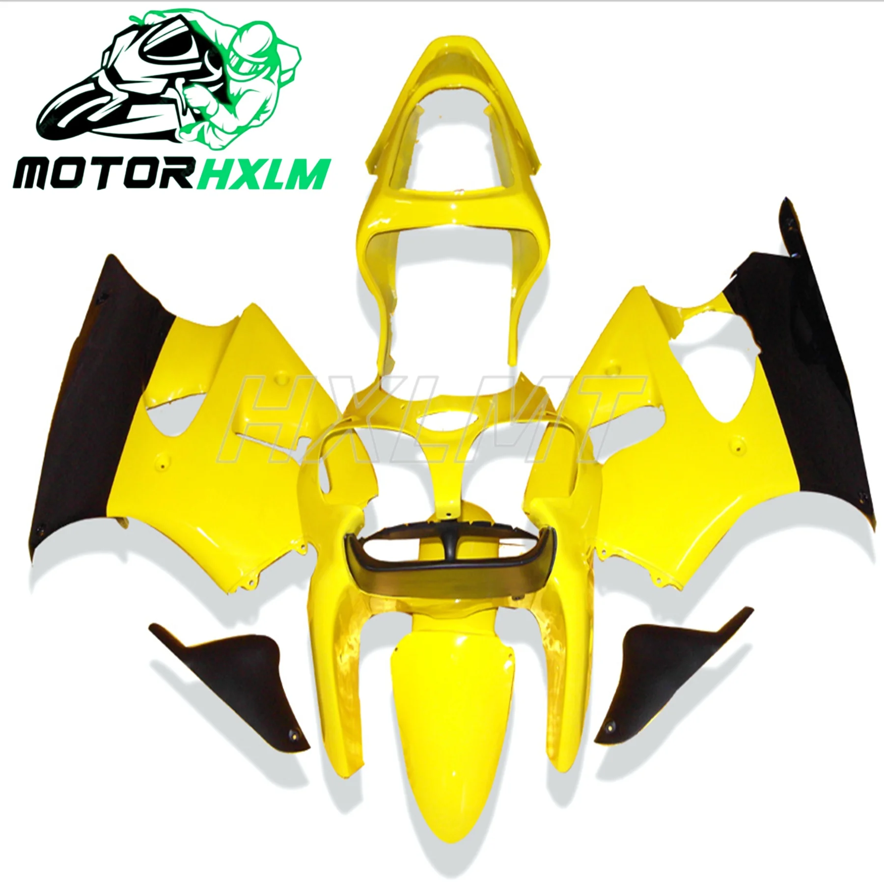 Plastic Fairings for Kawasaki ZX6r 2000 - 2002 Green Black Body Kits for Kawasaki ZX6r 2001 Fairing 636 ZX-6r 00