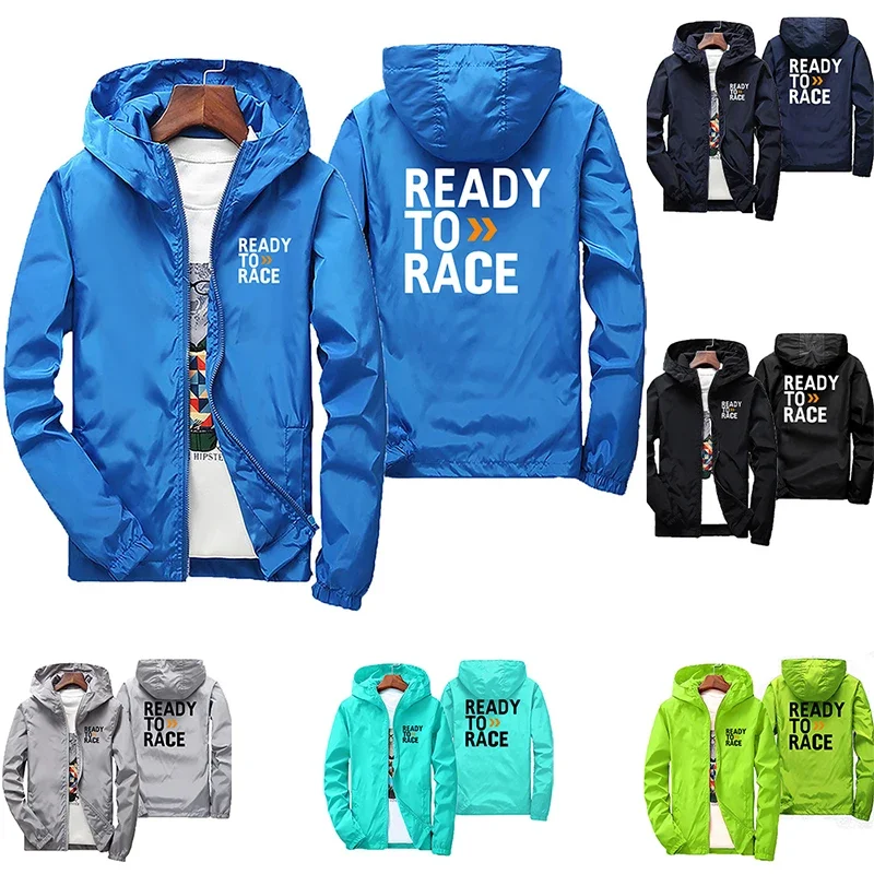 

2025Men's Preparation for the Race Enduro Cross-country Motocross Bike Life Windbreaker Jacket Hooded Jacket Thin Hoodie Jacket