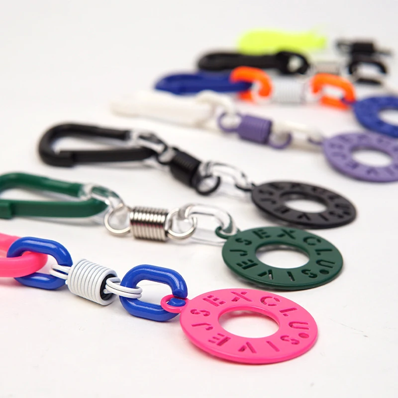 Key Strap Color Rope Keychain Plastic Carabiner Lanyard School Bag Pendant Premium Keycord Accessories Clothing Decoration