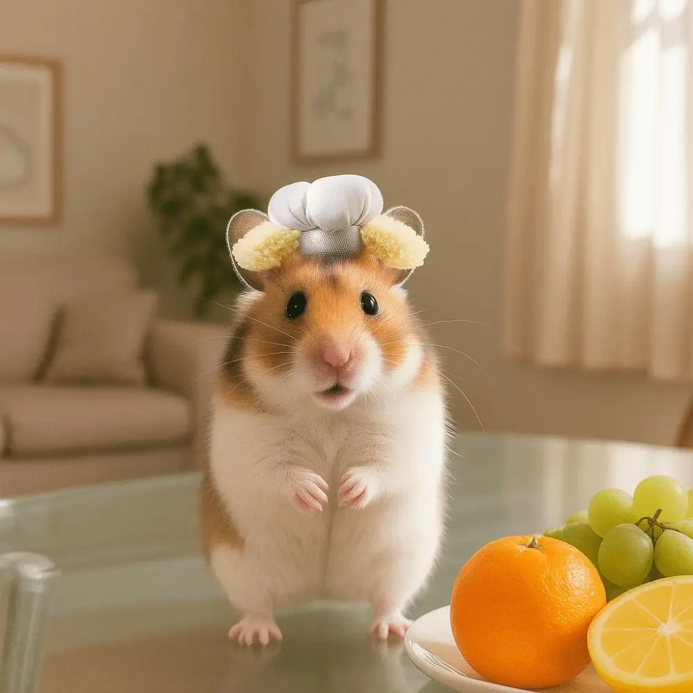 

Funny Adjustable Hamster Chef Hat Comfortable Breathable Hamster Cosplay Hat Decorative Pet Costume Hat Pet Show