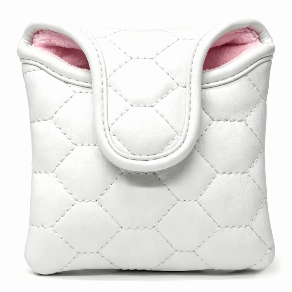 

Daily Use PU Leather Golf Putter Headcover Diamond Quilted Soft Lining Mallet Putter Cover Mallet Head Cover Course Play