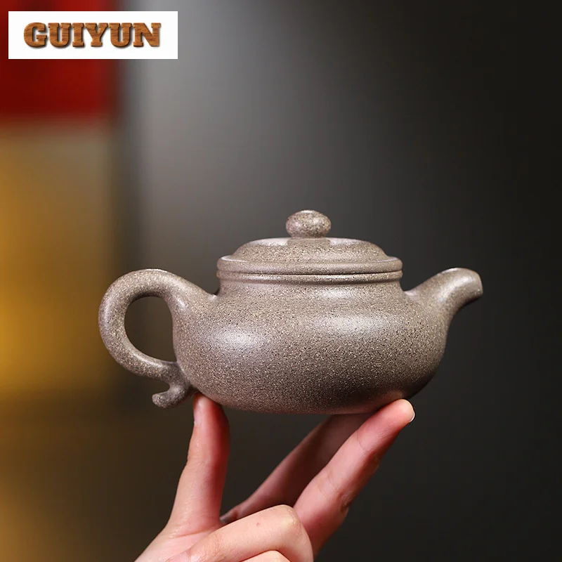 250ML High-end Yixing Purple Clay Teapots Handmade Pot Raw Ore Section  Mud Kettle with Strainer Chinese Zisha Tea Set for Tea