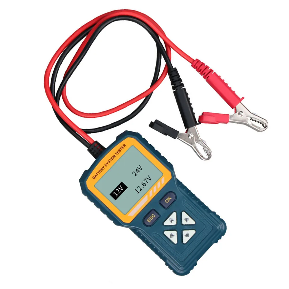 Car Battery Tester 12V 24V with Internal Resistance and Capacity Measurement for Vehicles Fast and Accurate Diagnostics