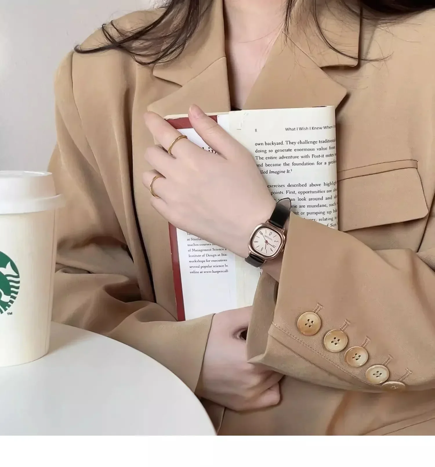 

Новые повседневные наручные часы в стиле ретро, ​​квадратные кварцевые цифровые часы с мини-циферблатом, кожаный ремешок, модные часы, водонепроницаемые наручные часы для женщин