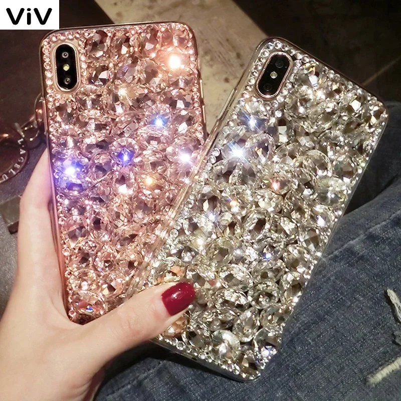 Honor 90lite  Rhinestone Case For Huawei Honor 90 Pro X8A X8 X7 4G  Telefon Kilifi Clear Stone Bling Diamond Caja viv