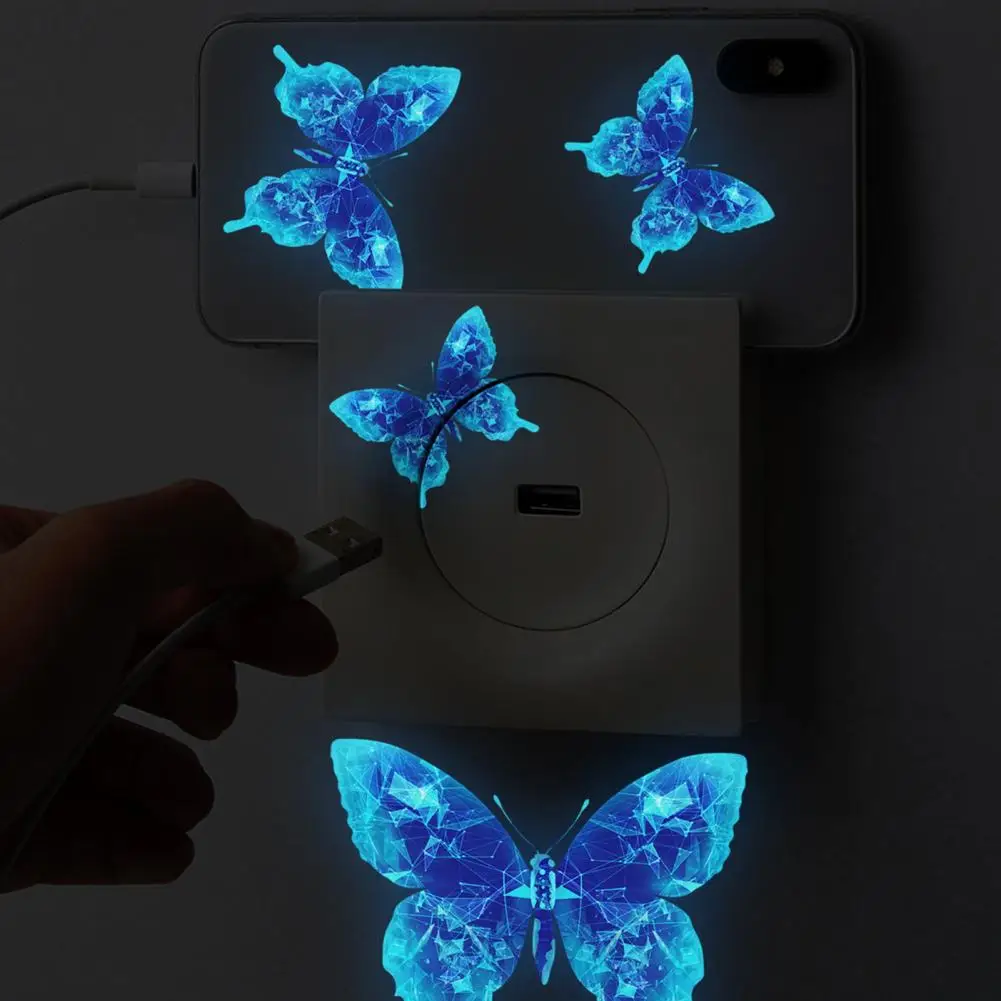 Waterproof Butterfly Decal Durable Wall Sticker Vibrant Butterfly Wall Stickers Exquisite Decorations for Home Window Parties