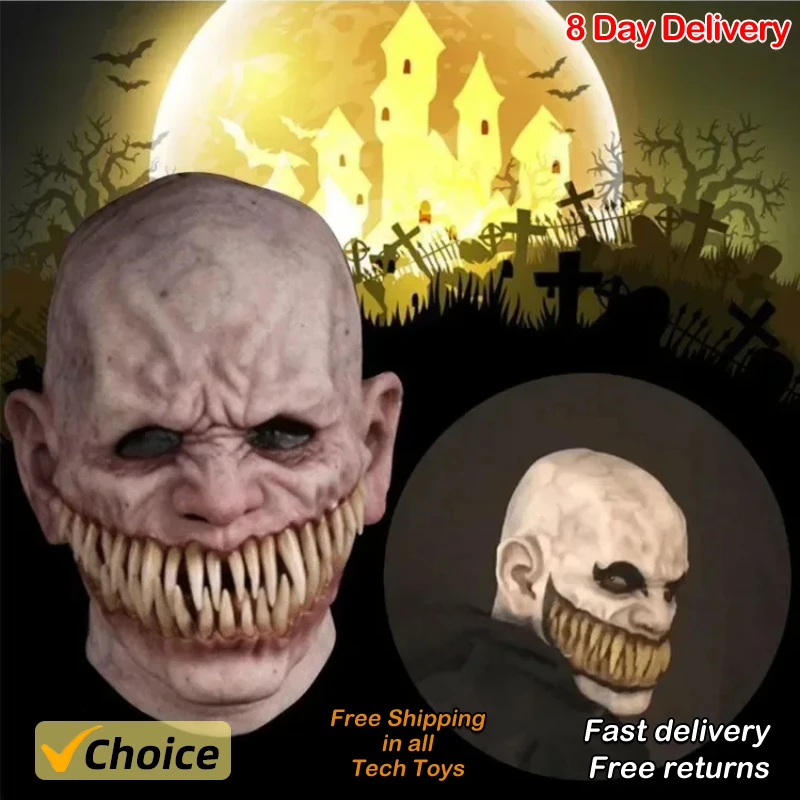 New Hot Halloween Terror Demon Mask Joker Bares His Teeth Vasago Devil Headgear Stage Prop Cosplay Mask