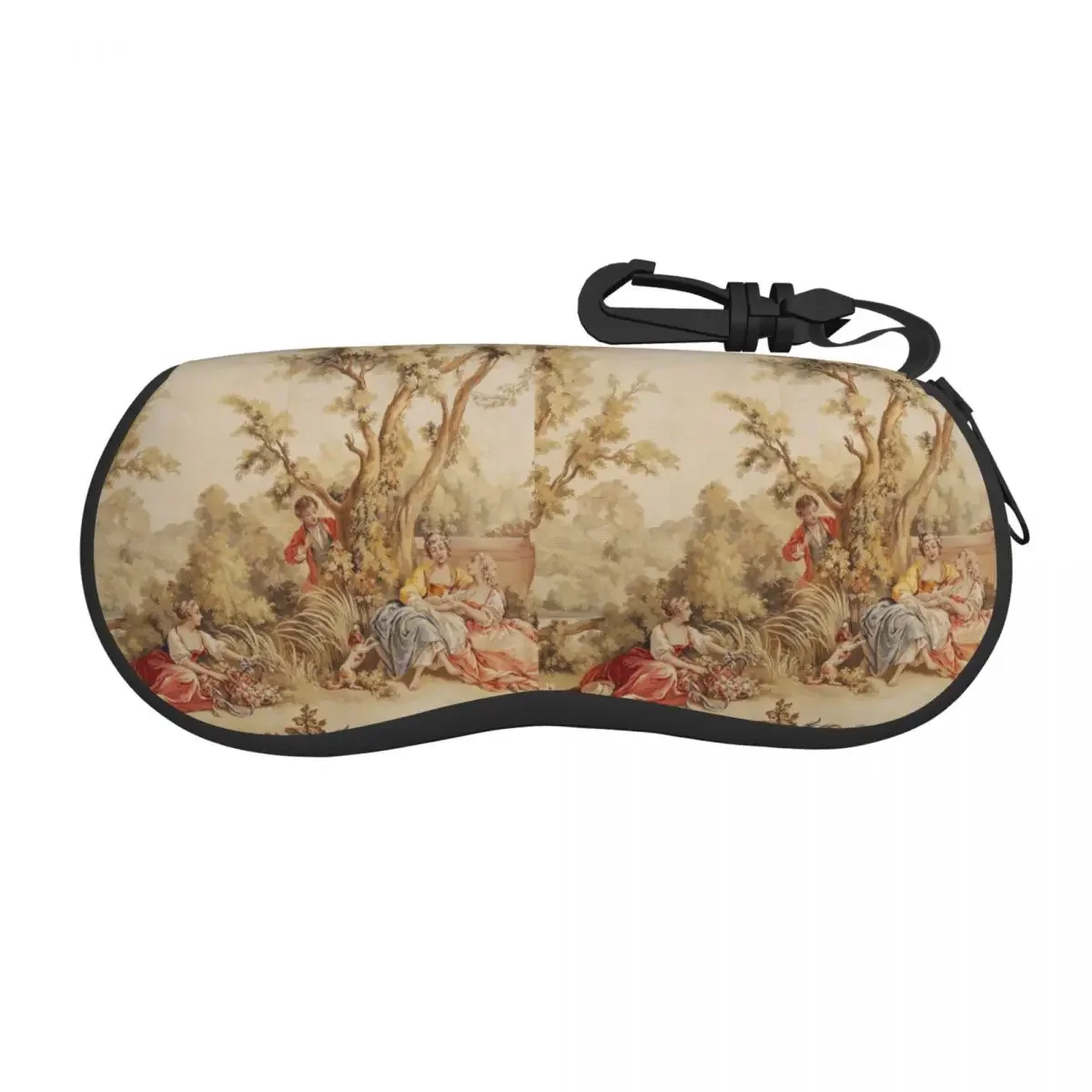 Aubusson Tapestry French 18th Century Shell Eyeglasses Protector Cases Fashion Sunglass Case European Floral Flowers Glasses Bag