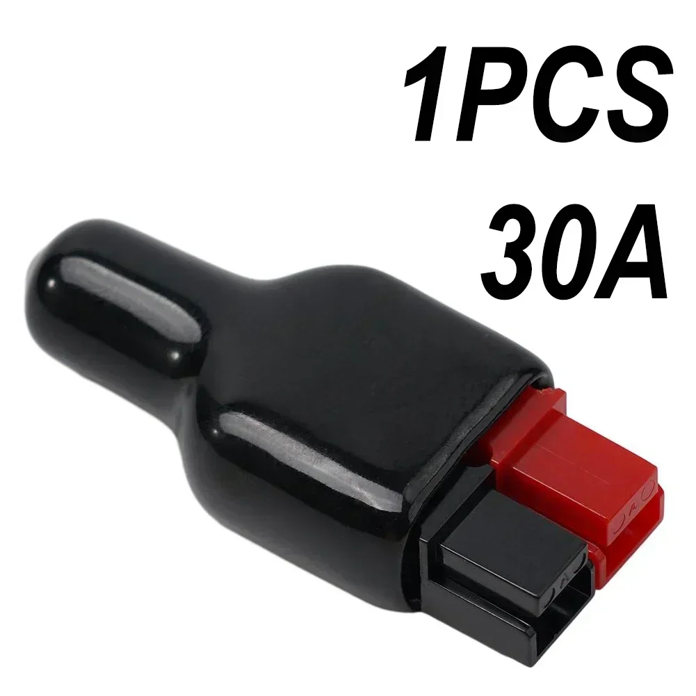 High Quality Connection With 1PCS 30AMP Plugs For Anderson Connectors And Rubber Black PVC Dust Cover Included