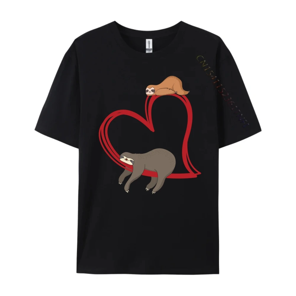 Sloths Camisetas ClassicT-Shirts Tops T Shirt Plus Size Red And Black Graphic T Shirt Student Men's Clothing 2024 Letter