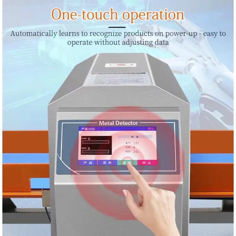 산업용 식품 생산 라인 금속 검출기 자동 배제 기능 포함 공장 핫세일 테스트 장비