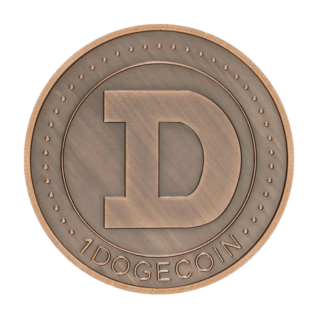 عملة تذكارية من Crypto Dogecoin مطلية بالنحاس، نمط Doge WOW قابل للجمع، مجموعة هدايا العملات المعدنية #2