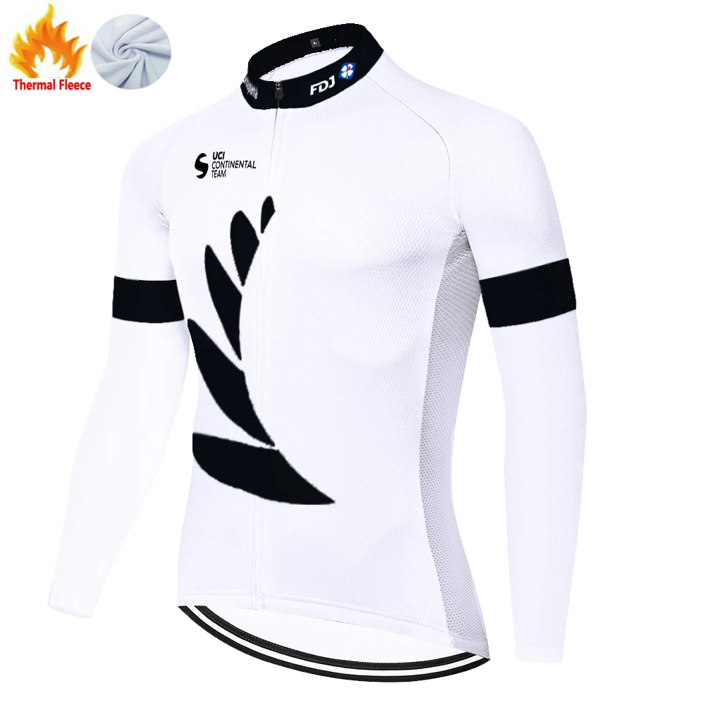 2024 FDJ winter fleece 자전거의류 tricota ciclismo hombre велоодежда для мужчин cycling jersey bike shirt maglia mtb maillot cyclisme